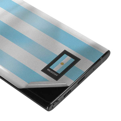 Argentina Soccer Flag Galaxy Note 10 Skin